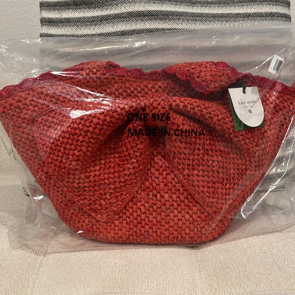 Nwt Kate Spade X Target Raffia Bow Bag Unopened